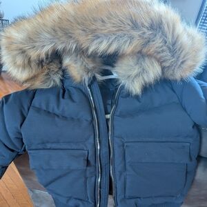Jordan Craig puffer coat with fur hood
